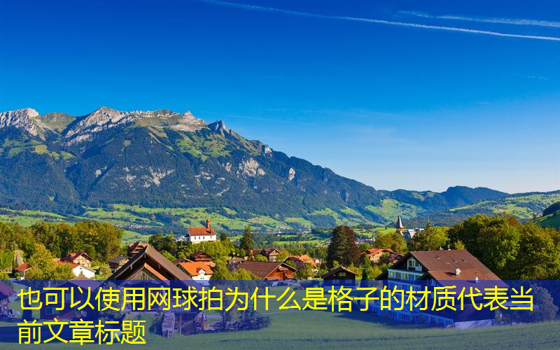 网球拍为什么是格子的材质